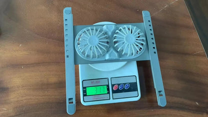 Desktop Aluminum Alloy Adjustable Big Fans Cooling Laptop Stand for 14 to 17.3inch Laptops - AMULET RING STORE