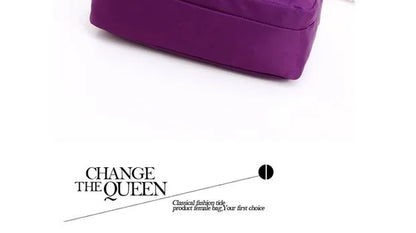 Casual Waterproof Nylon Canvas Ox Cloth Ladies oulder Bag Crossbody Bag Sport Sle Women's Handbag Soft Zipper Closure