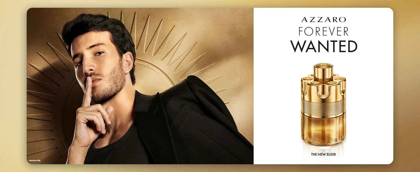 Azzaro - Forever Wanted Elixir - Mens Cologne - with Notes of Raspberry, Cardamom, and Leather Accord 100ml/ 3.4 Fl Oz