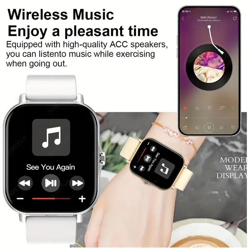 KESHUYOU 2025 New Smart Watch Bluetooth Talking Blood Oxygen/Blood Pressure Monitor Smart Watch for Women Men Holiday Gift - AMULET RING STORE