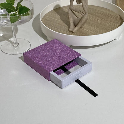 Colourful Glitter Jewellery Box Travel Jewelry Packaging Boxes Fashion Drawer Jewelry Display Box Earrings Gift Organizer Case - AMULET RING STORE