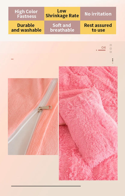 3-Piece Luxurious Plush Duvet Cover Set – Cozy & Soft Bedding, Perfect for Bedroom Comfort, Ideal for Guest Rooms and Dorm Aesth - AMULET RING STORE