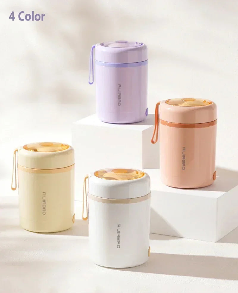 600ML USB Electric Heating Lunch Box Portable Picnic Milk Drink Food Heater Stainless Steel Food Warmer Container 5V 12V 24V - AMULET RING STORE