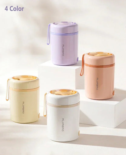 600ML USB Electric Heating Lunch Box Portable Picnic Milk Drink Food Heater Stainless Steel Food Warmer Container 5V 12V 24V - AMULET RING STORE