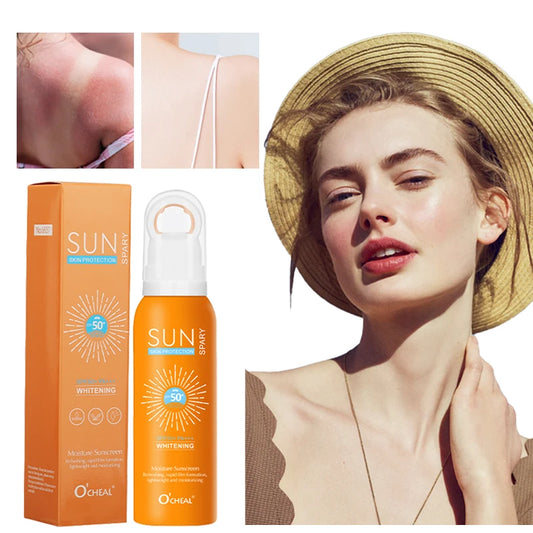 O‘cheal 150ml Sunscreen Spray Anti-aging Anti Wrinkle Moisturizing Whitening Sunscreen Spray Facial Body Neck Skin Care Cream - AMULET RING STORE