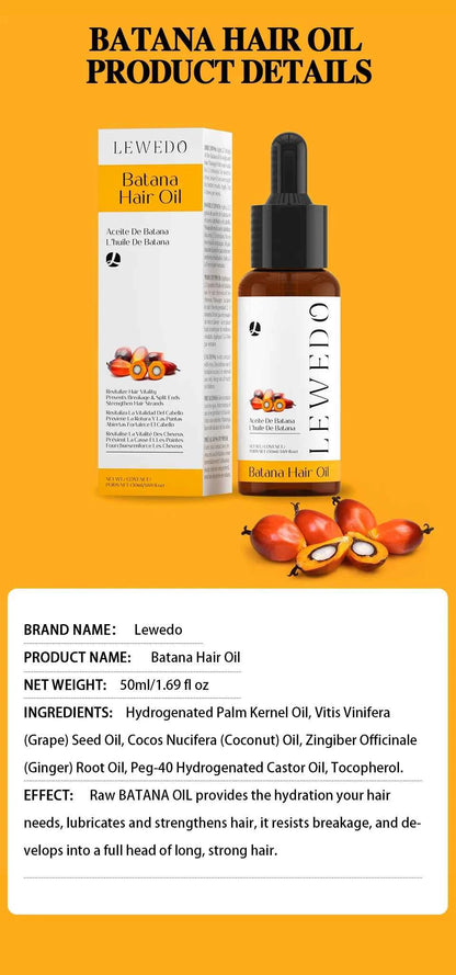 Batana Oil Hair Growth Scalp Strengthening Pure Hair Repair Hair Roots Damaged Hair Care Nourishing For Women Men Anti Hair Loss