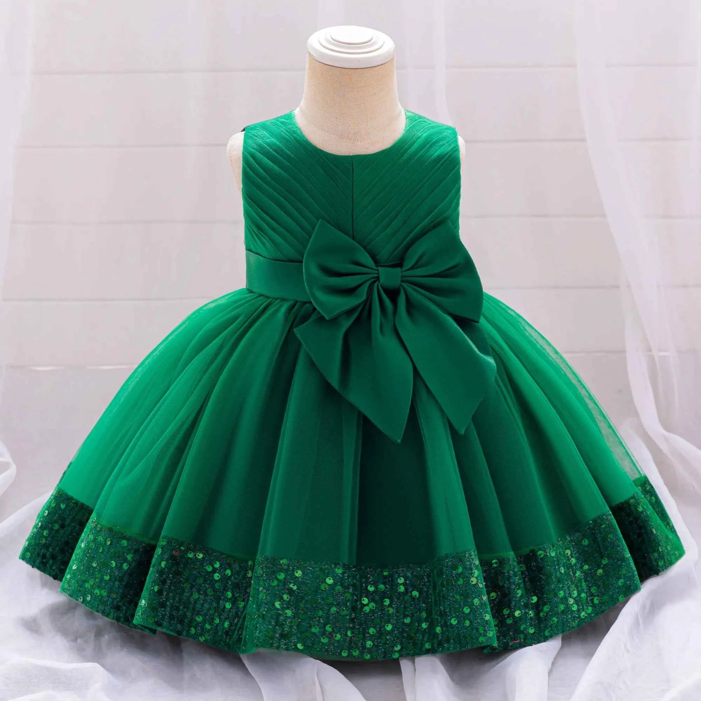 Sparkling flower embroidered gauze baby dress summer new style elegant girls' and children's dresses for girls and babies