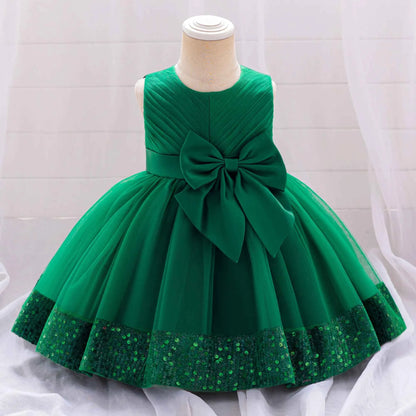 Sparkling flower embroidered gauze baby dress summer new style elegant girls' and children's dresses for girls and babies
