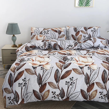 Reversible Summer Blossom Single Twin Full Queen Duvet Cover Set