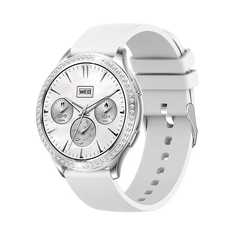 Smartwatch Women 1.32-inch IPS Screen Custome Watch Face BT Calls AI Voice Assistant Female Menstrual Period Management Mointor