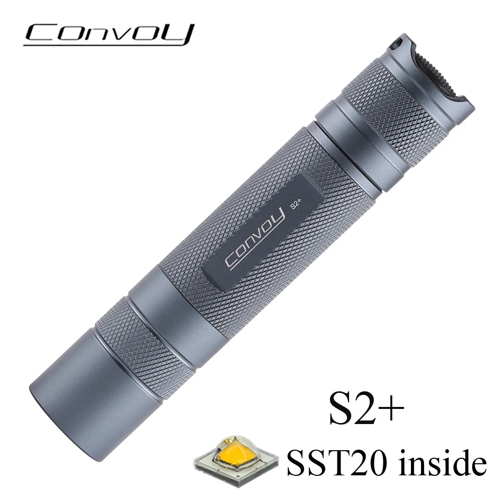 Convoy Flashlight S2 Plus SST20 Led Lanterna 18650 Torch Mini Flash Light Camping Fishing Lantern High Power Latarka - AMULET RING STORE