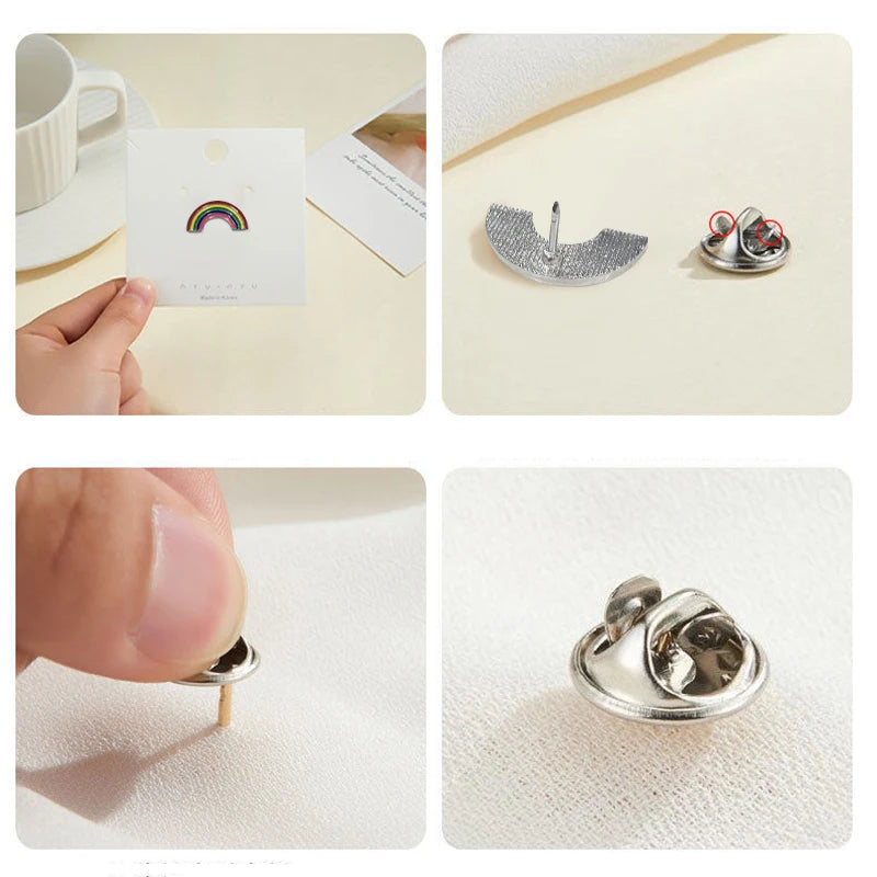 10-100PCS Cute Animal Plant Enamel Pins Random Metal Badges Lapel Brooches Decor Backpack Clothing Hat Bag For Women Kid Jewelry - AMULET RING STORE