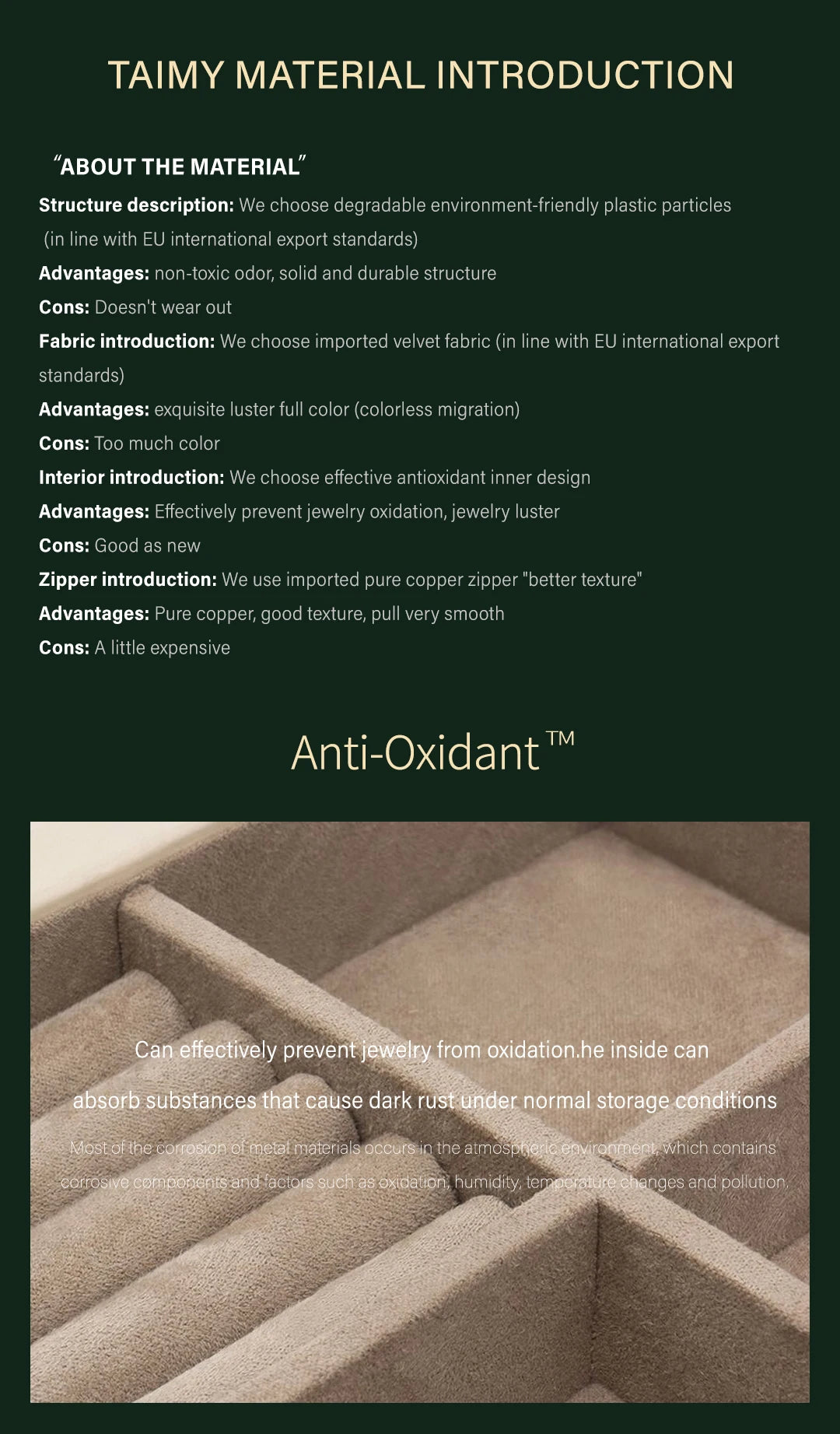 TAIMY Personalized Velvet Jewelry Box Double Layer Design High Capacity Travel Ring Necklace Earrings Jewellery Organizer - AMULET RING STORE