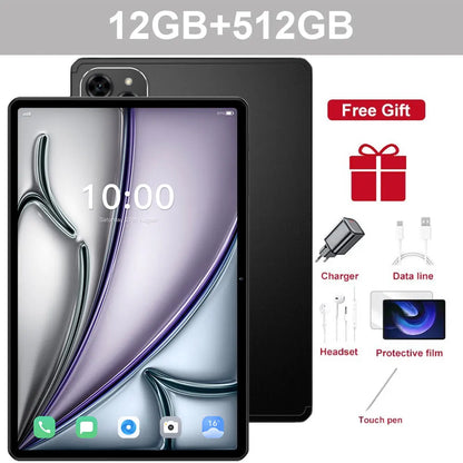 Original Pad 7S Pro Tablets Global Edition 22GB+2TB Android 15 Tablet PC 5G Dual SIM 10000mAh 10.1" HD WiFi Gaming Kids Tab PC