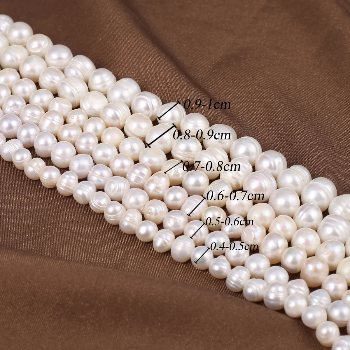 Natural Freshwater Pearl Beads Rice Round Shape Isolation Loose Beaded for Jewelry Making DIY Bracelet Necklace Accessories Gift - AMULET RING STORE