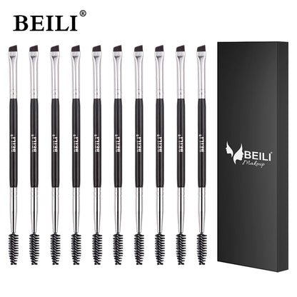 BEILI Ultra Thin Eyebrow Makeup Brush Set For Professional Eyeliner Eyelash Concealer Detail Brushes Make up Beauty Product - AMULET RING STORE