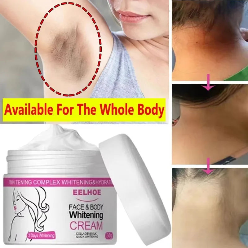Brightening Cream For Intimate Parts Body Knees Remove Dull Pigments Brighten Serum Elbows Knuckles Lightening Skin Care Product - AMULET RING STORE