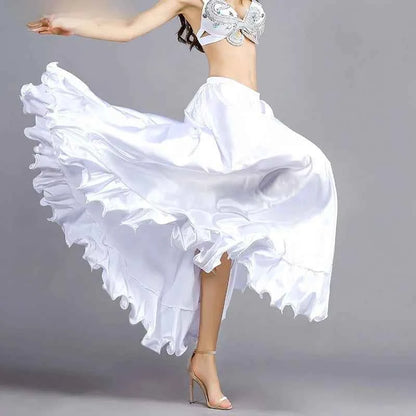 Sexy Belly Dance Skirt Bot f Skirt New Sle Spring Summer Large Swing Beginner Eastern Dance Practice Long Skirt