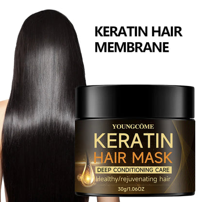 Keratin Hair Mask Moisturizer Conditioner Soft Smooth Frizz Damaged Hair Care Repair Damaged Hair Restore Shine Hair Mask - AMULET RING STORE