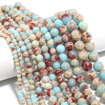 Natural Stone 4 6 8 10 12mm Round Tiger Eye Amethyst Agate Jades Stone Spacer Bead For Jewelry Making Diy Bracelet Needlework