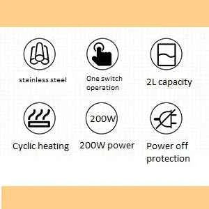 Electric Lunch Box, 3 Layers 2L Portable Electric Heating Bento Lunch Box Food Storage Warmer Container,110V 200W