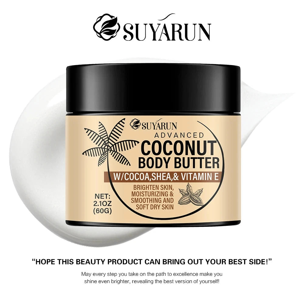 SUYARUN Deep Moisturizing Cream for Dry Skin, Organic Hydration with Coconut Oil, Fast Absorbing, 24 hour Nourishing. - AMULET RING STORE