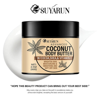 SUYARUN Deep Moisturizing Cream for Dry Skin, Organic Hydration with Coconut Oil, Fast Absorbing, 24 hour Nourishing. - AMULET RING STORE