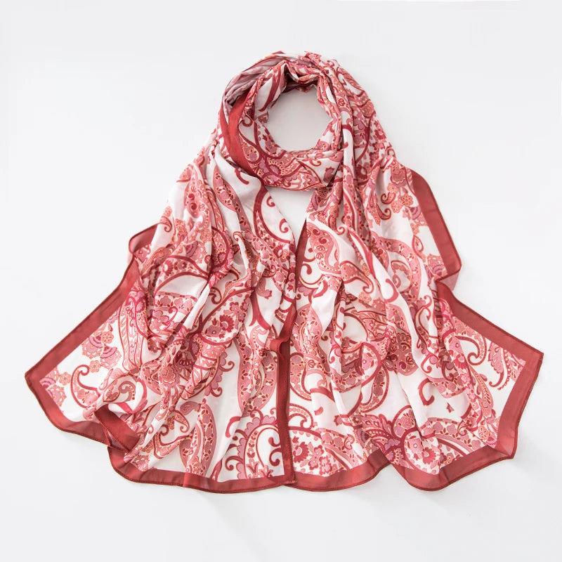 NEW Print Chiffon Hijab Scarf Shawl Fashion Islamic Muslim Scarves Wraps Women Echarpe Breathable Foulard Hijabs - AMULET RING STORE