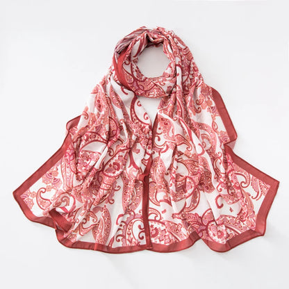 NEW Print Chiffon Hijab Scarf Shawl Fashion Islamic Muslim Scarves Wraps Women Echarpe Breathable Foulard Hijabs - AMULET RING STORE