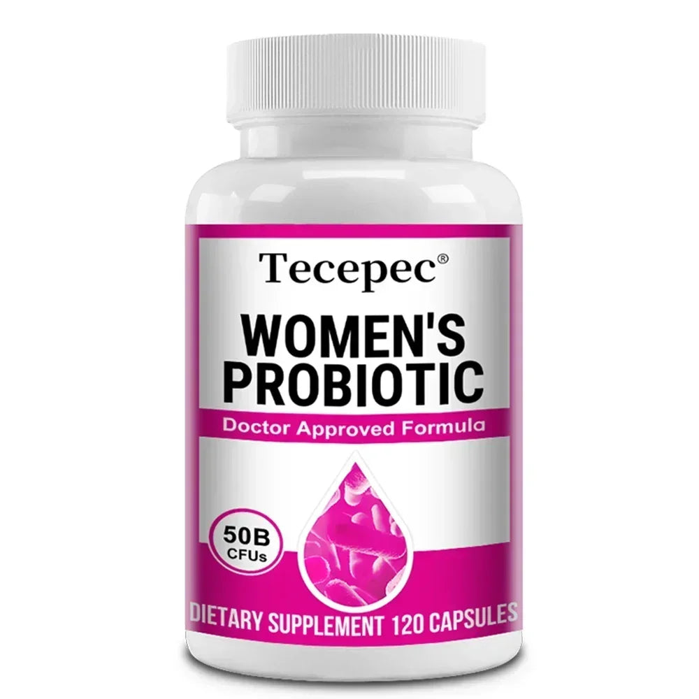 Women's Probiotic 50 Billion CFU, Cranberry Extract, Supports Digestion and Vaginal Health, Urinary Health, 120 Capsules - AMULET RING STORE