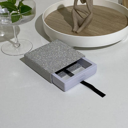 Colourful Glitter Jewellery Box Travel Jewelry Packaging Boxes Fashion Drawer Jewelry Display Box Earrings Gift Organizer Case - AMULET RING STORE