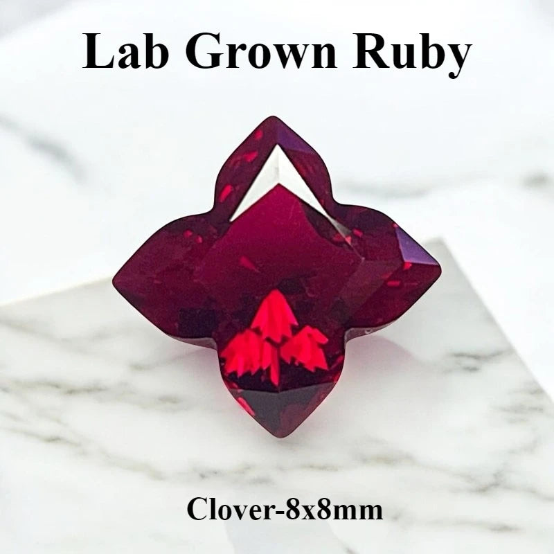 Lab Grown Ruby Pigeon Blood Red Color For Jewelry Diy Making Main Materials Selectable Certificate