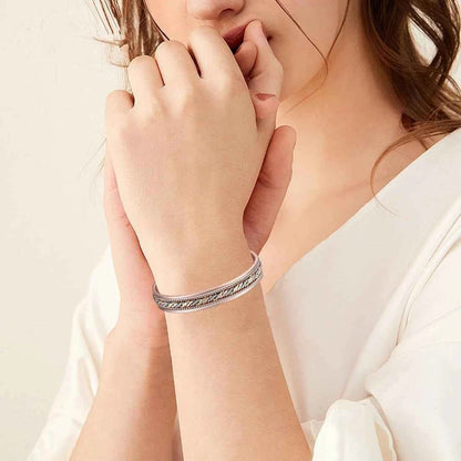 ARADOO Copper Bracelets for Women 99% Pure Copper Handwoven Bracelet Cuff Bangle