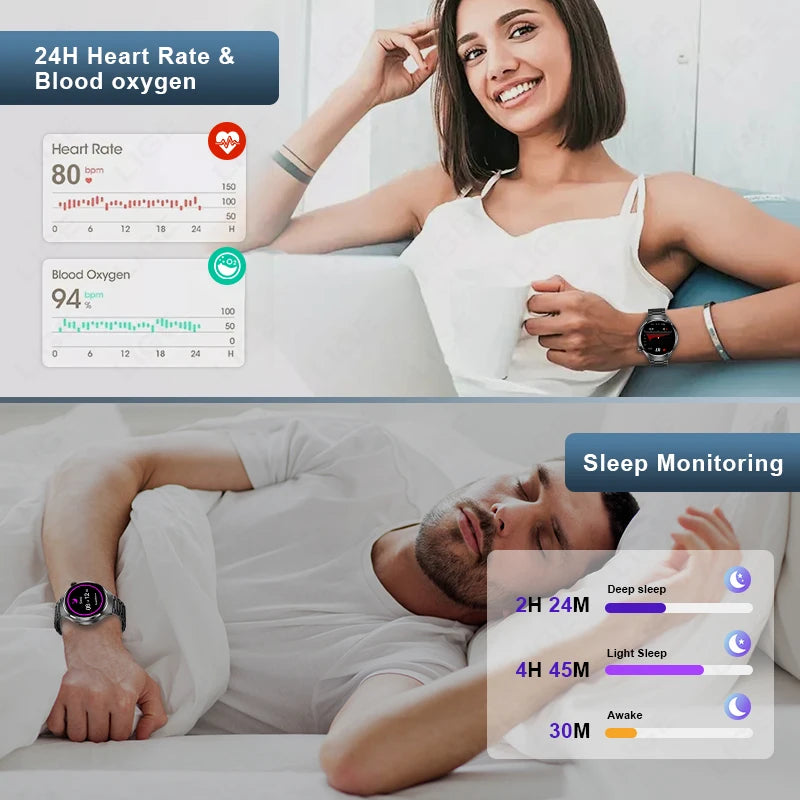 LIGE New Smart Watch Men 1.52 inch Full touch Screen Bluetooth Call Heart Rate Waterproof Men SmartWatch For GPS Sport Tracker - AMULET RING STORE