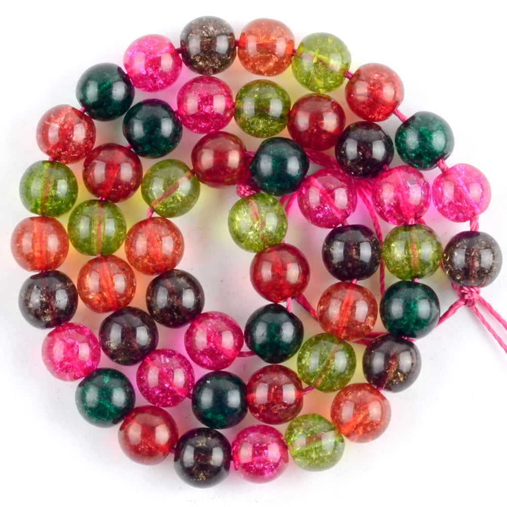 45 Styles Natural Stone Beads Amethyst Purple Jades Agate Crystal Glass Beads Jewelry Making Findings DIY Bracelet Accessories - AMULET RING STORE