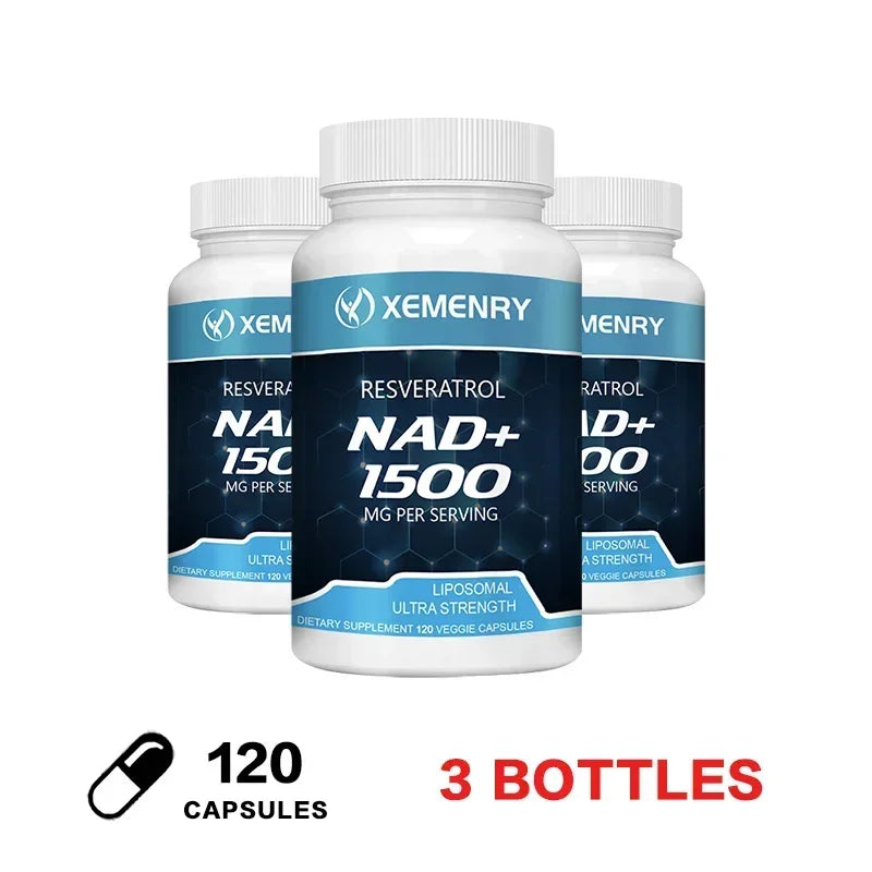 NAD + Resveratrol - Anti aging, Boost Energy, Promotes Cell Repair and Skin Health - AMULET RING STORE