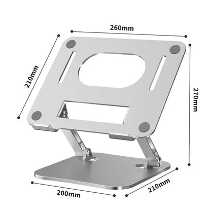 Aluminum 360° Rotation Portable Desktop Foldable Laptop Tablet Holder Bracket For iPad Macbook RedmiBook Galaxy Tab Book Laptop* - AMULET RING STORE