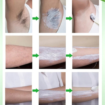 Fast Hair Removal Cream Painless Hair Growth Inhibitor Arm Armpit Legs Permanent Depilatory for Men Women Beauty Body Care 60g - AMULET RING STORE