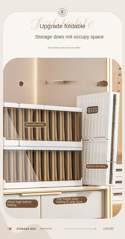 Large-capacity Clothes Organizer Household Closet Layered Pull-out Partition Organizer Box Foldable Dust Pants Organizer Box - AMULET RING STORE