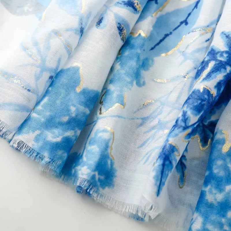 Winter Lurex Leaf Floral Fringe Cotton Viscose Shawls Scarf Lady High Quality Wrap Pashmina Stole Bufandas Muslim Hijab 180*90Cm