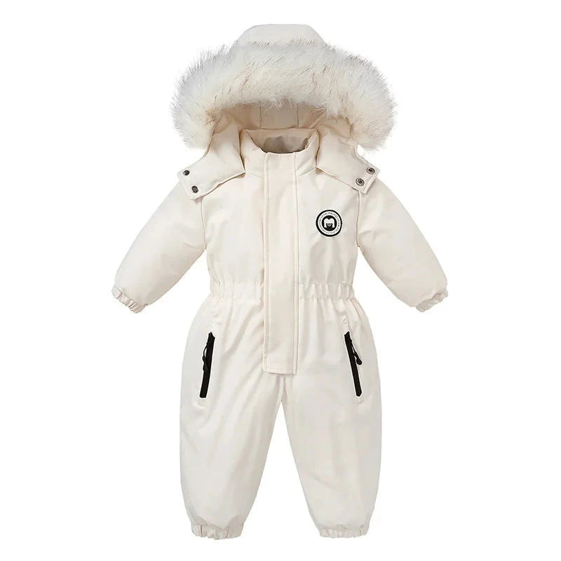 -30 Winter Baby Clothes Thicken Warm Jumpsuits Snowsuits Girl Boy Hooded Jacket Waterproof Rompers Ski Suits Kids Coat Outerwear - AMULET RING STORE