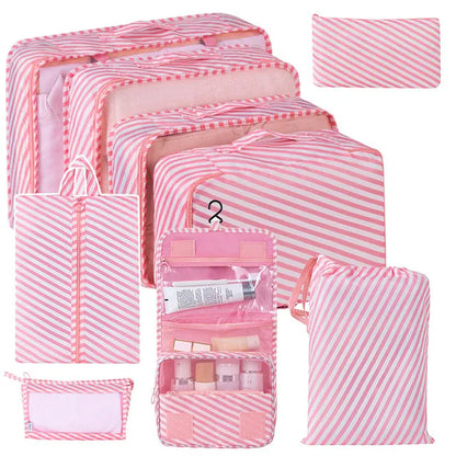 8/9/10/11 Pcs Set Travel Organizer Storage Bags Suitcase Packing Cubes Set Cases Portable Luggage Clothe Shoe Tidy Pouch Folding - AMULET RING STORE