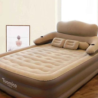 2 Persons Inflatable Mattress Indoor Outdoor Air Cushion 48cm High Bed