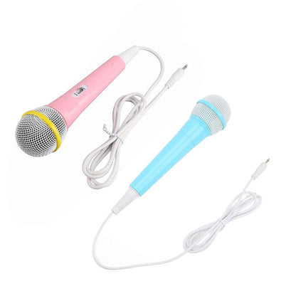Child Singing Mic 3.5mm Plug Educational Low Distortion Clear Sound Kids Wired Microphone for Karaoke for Musical Instrument