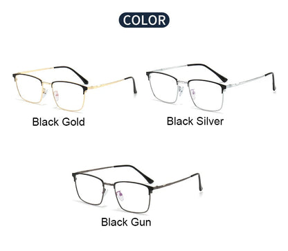 Men Prescription Glasses Optics Lenses  Reading Glasses Women Blue Light Blocking Myopia Eyewear Metal Titanium Eyeglasses Frame