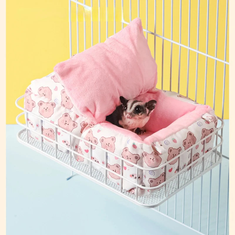 Hanging Rat Ledge Metal Ferret Hammock Squirrel Cage Bed Small Animal Habitat Hamster Sugar Glider Rat Cage Platform Accessories