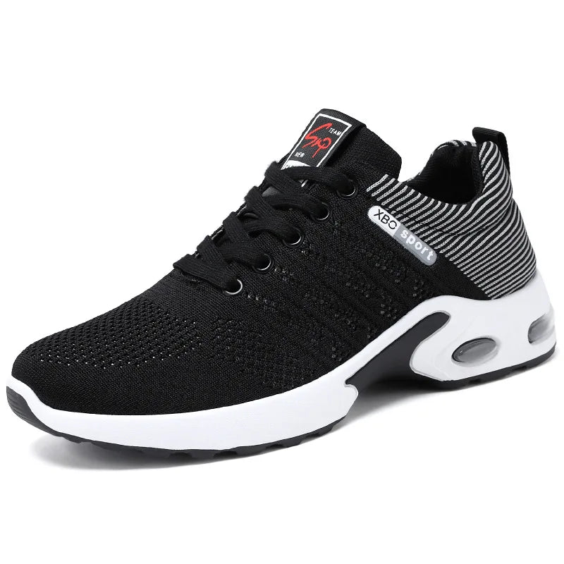 Men's shoes spring new trend men's shoes breathable lace-up running shoes Korean version of light casual walking shoes men - AMULET RING STORE