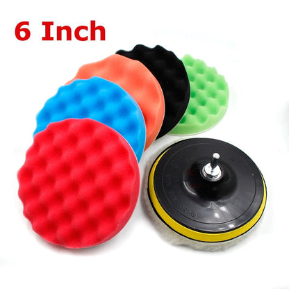 3/5/6/7 Inch Car Polishing Kit Polish Pad Car Polish Buffing Pad Abrasive Disc Sponge Foam Pads Polisher For Headlight Refurbish - AMULET RING STORE