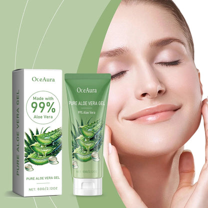 Sunburn Repair Aloe Vera Gel Hydrating Moisturizing Face Cream Relieve Dry Tight Sensitive Skin Care Brightening Facial Cream - AMULET RING STORE