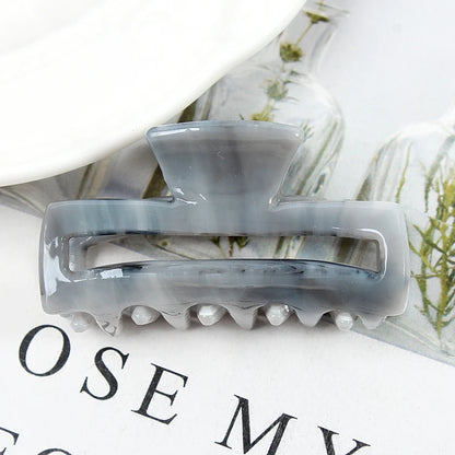 Mini Women's Hair Clips Colorful Geometric Hollow Crab Claw Clip Acetate Leopard Print Fashion Girls Hairpin Hair Accessories - AMULET RING STORE